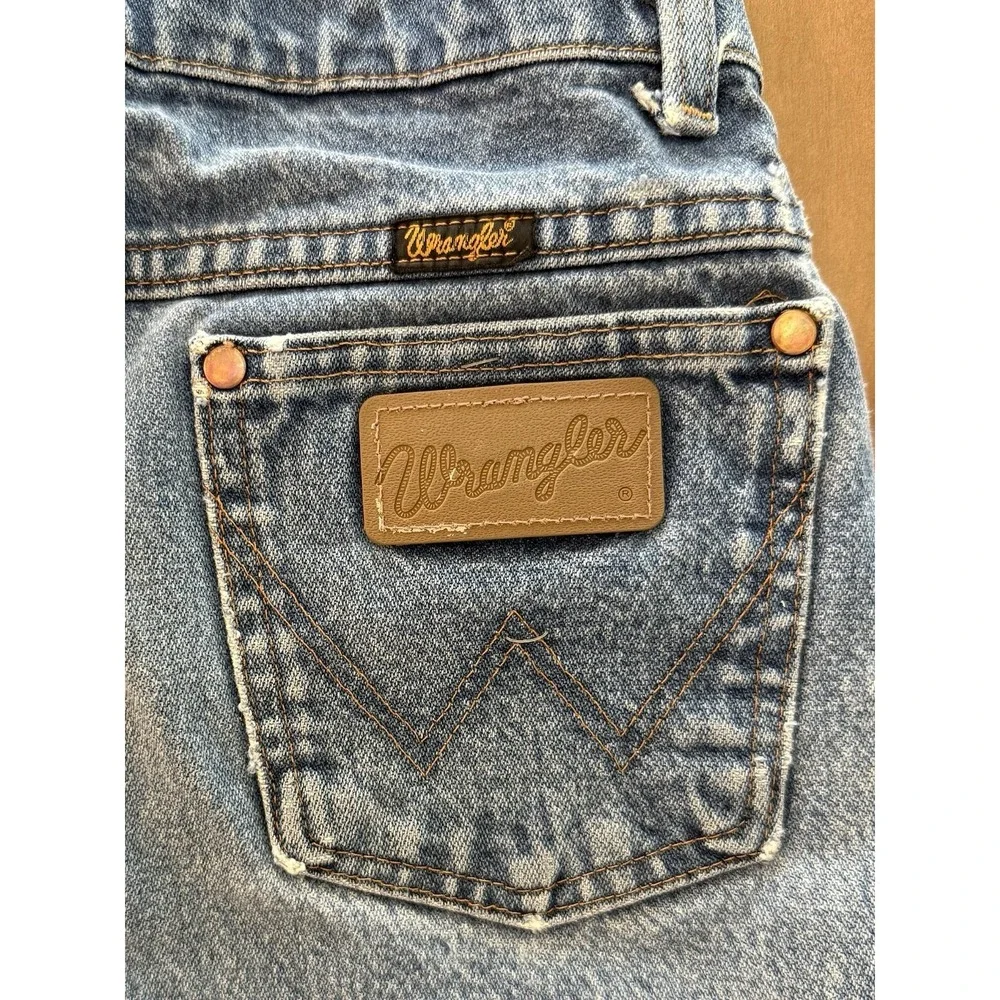 Wrangler 1013MWZ Slim Cowboy Cut Jeans Light Blue Distressed Farm Worn 28x30